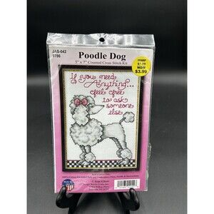 POODLE DOG - DESIGN WORKS / JOAN ELLIOTT CROSS STITCH KIT - NEW, 9786